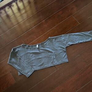 American Apparel Charcoal Crop Top